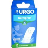 Urgo Parche antiséptico impermeable, transparente, 2 tamaños 10 uds.