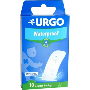 Urgo Waterproof Antiseptic Patch, imperméable, transparent, 2 tailles 10 pcs