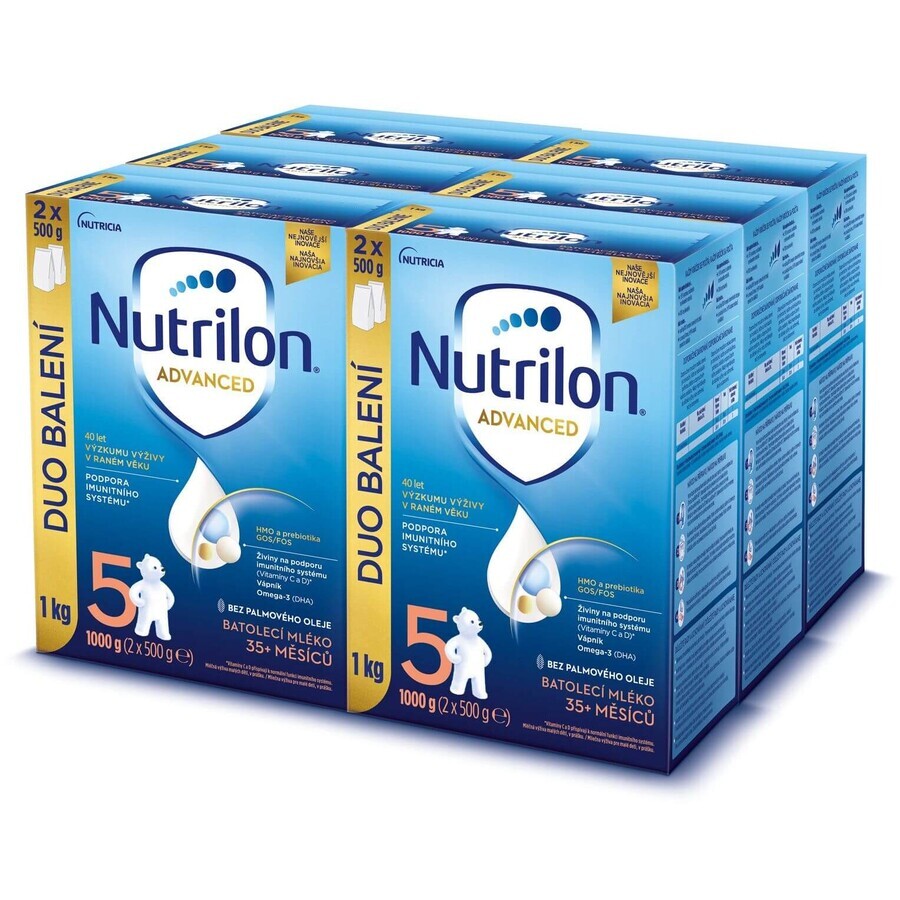 Nutrilon 5 formulă de lapte praf pentru copii 6 x 1000 g