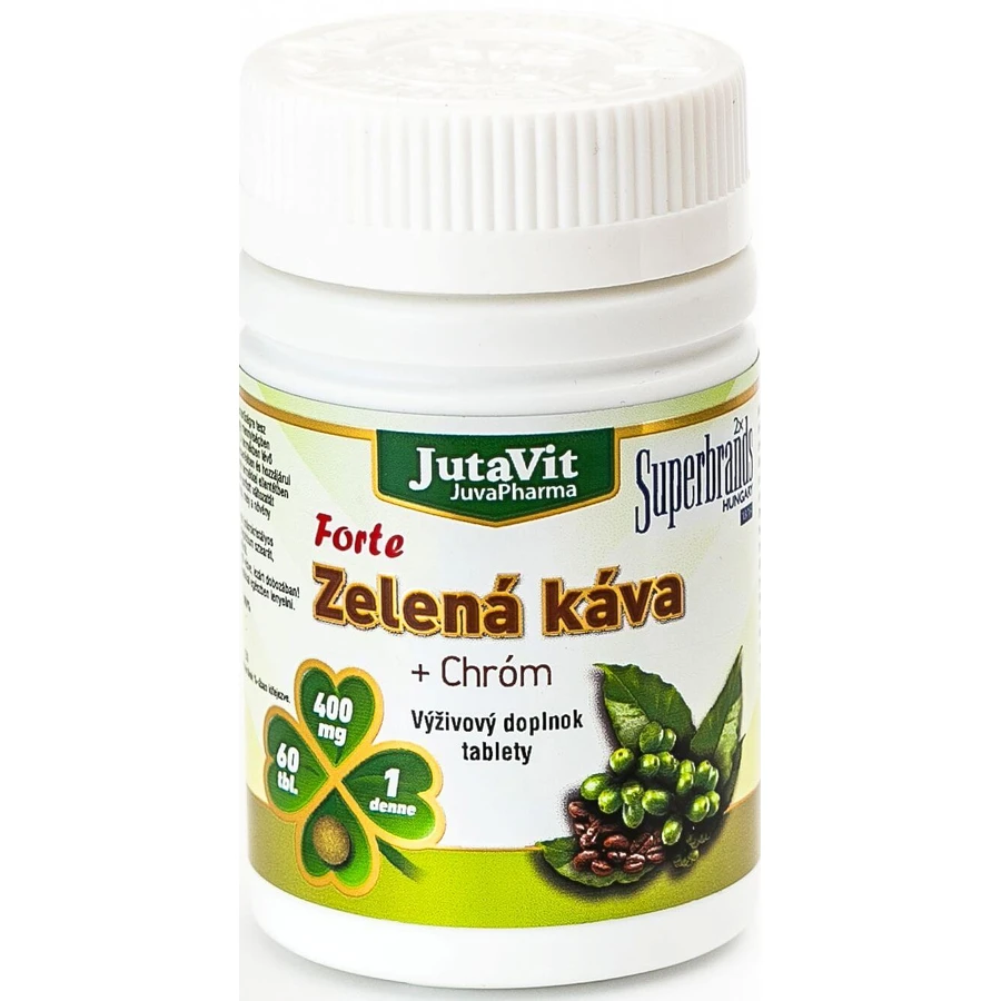 Jutavit Groene Koffie Forte + chroom 60 tabletten