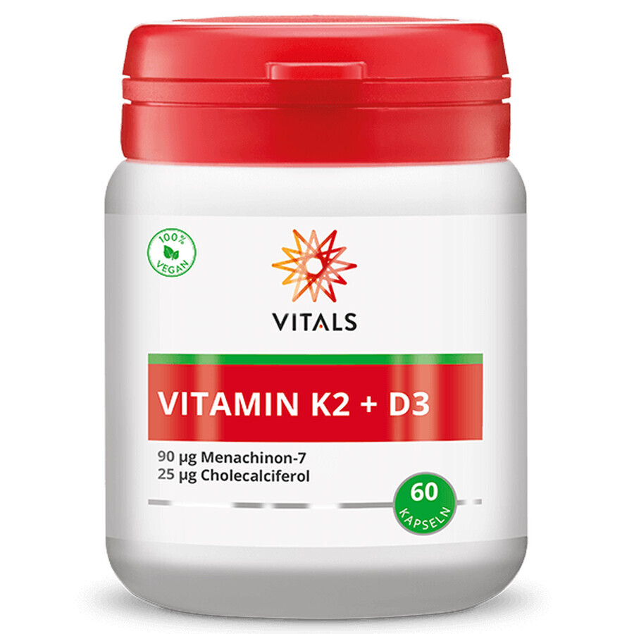 Vitamin K2 + D3 60 cps, Vitals