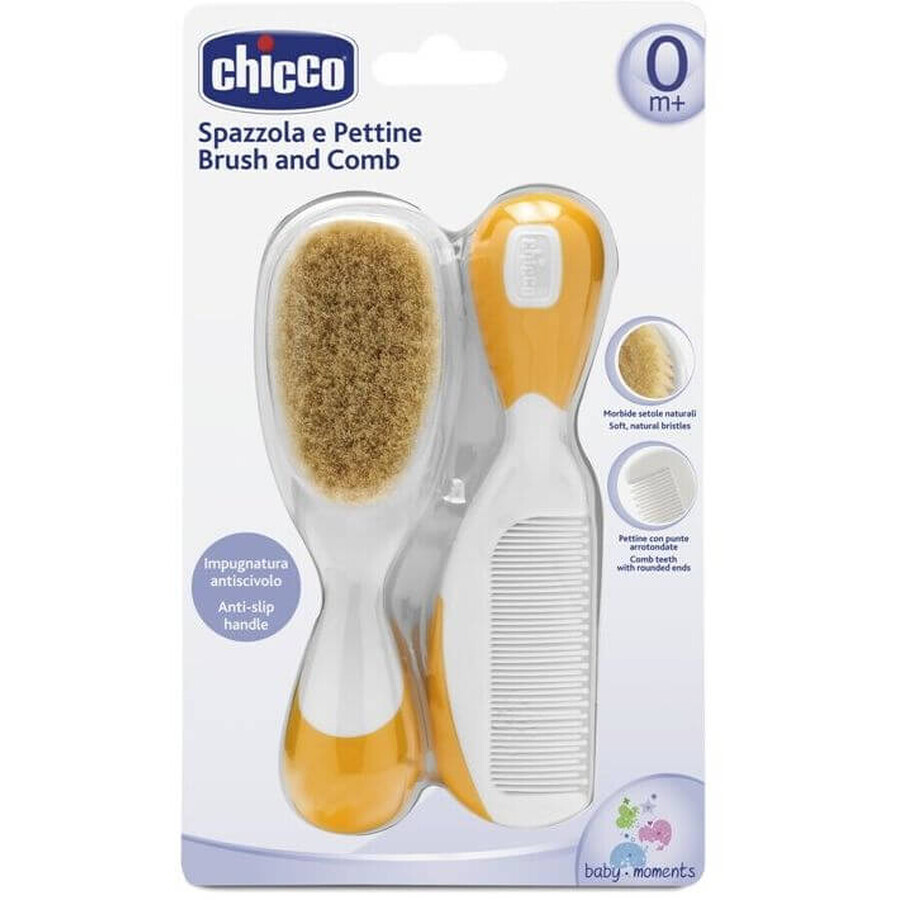 Cepillo de dientes y peine Chicco - naranja