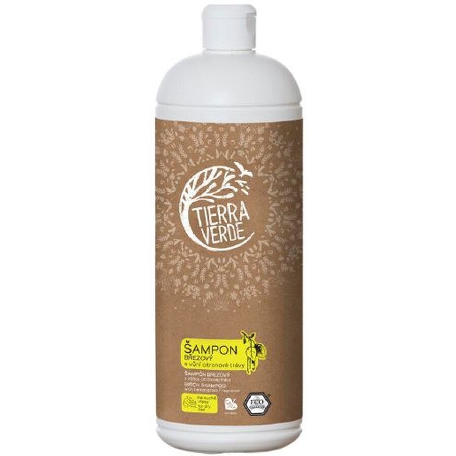 Tierra Verde berkenshampoo met citroengrassmaak 1 literfles