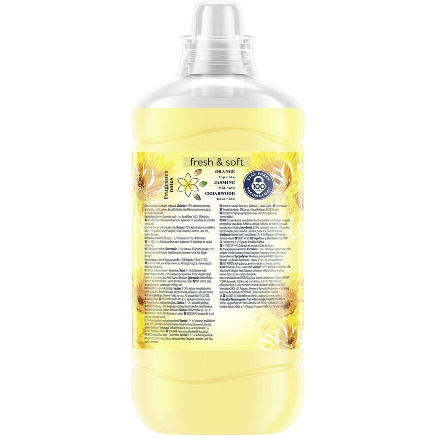 Coccolino Happy yellow laundry conditioner 1.45 l