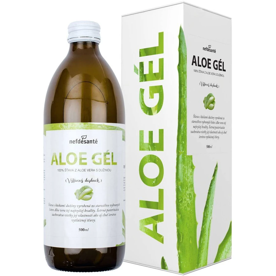 Nefdésanté ALOE GEL Jus d'aloe vera avec pulpe 500 ml