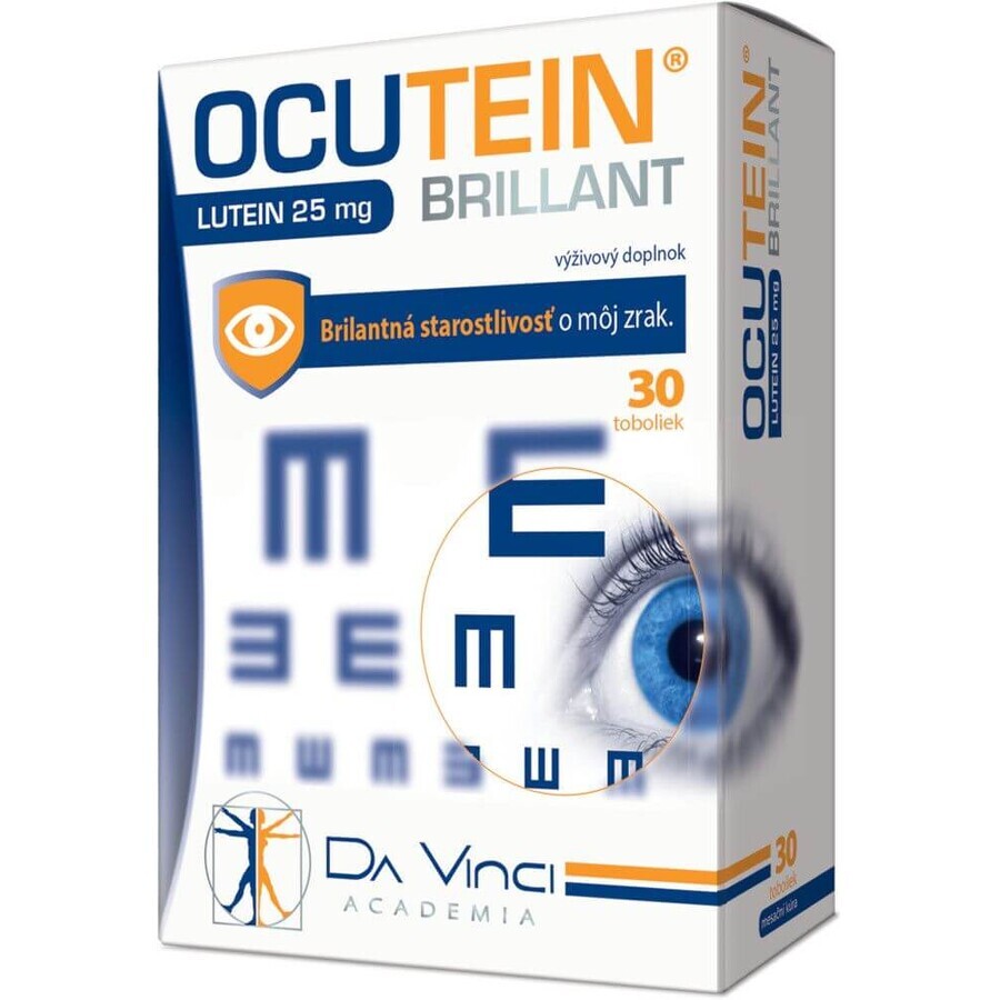 Ocutein BRILLANT Lutéine 25 mg - DA VINCI 30 gélules