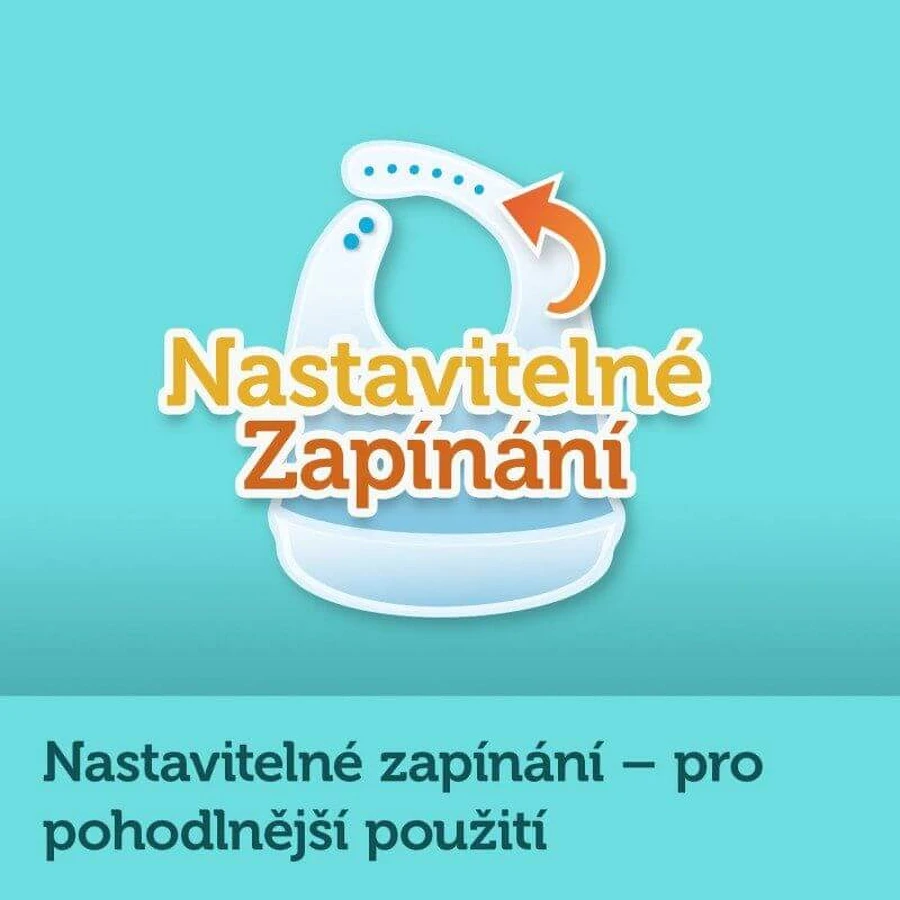 Canpol babies Bonjour Paris Silikonowy śliniak z niebieską kieszonką: ceny i cechy