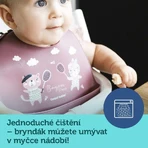 Canpol babies Bonjour Paris Silikonowy śliniak z niebieską kieszonką: ceny i cechy