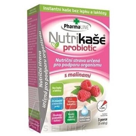 Nutridrink Nutrikaša Probiotic with Raspberry 3 x 60 g