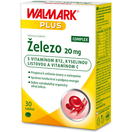 Walmark IJzer 20 mg 30 tabletten