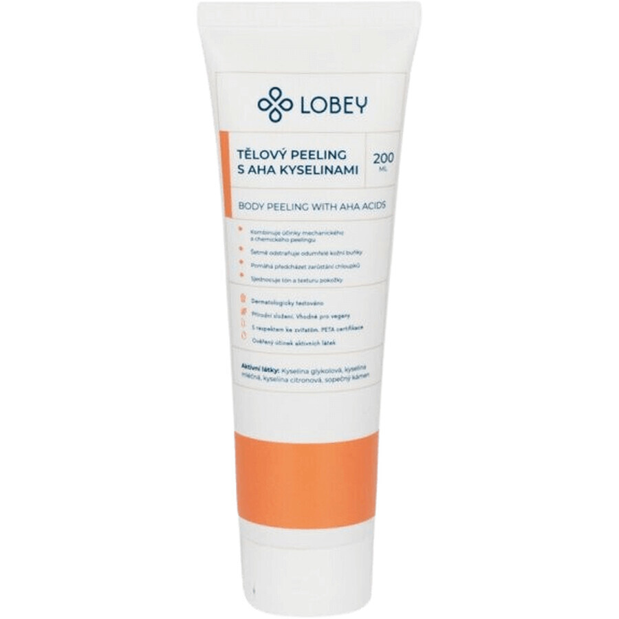 Lobey Body Scrub cu acizi AHA 200 ml