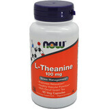 Now Foods L-Theanine Stress Management 100 mg 90 cápsulas vegetales 90 cápsulas