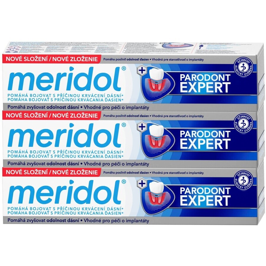 Meridol Parodont Expert Pasta dentífrica 3 x 75 ml