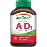 Jamieson Vitamina A y D Premium 10000 UI / 800 UI 100 cápsulas