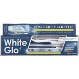 White Glo Blanco instantáneo + cepillo de dientes y cepillo interdental 150 g