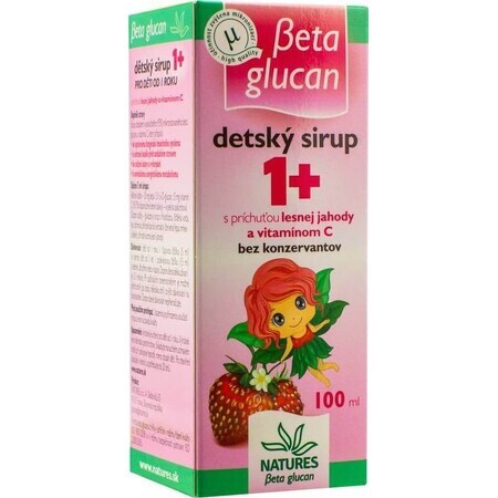 Sciroppo Natures BETA GLUCAN BAMBINI 1+ al gusto di fragola selvatica 100 ml