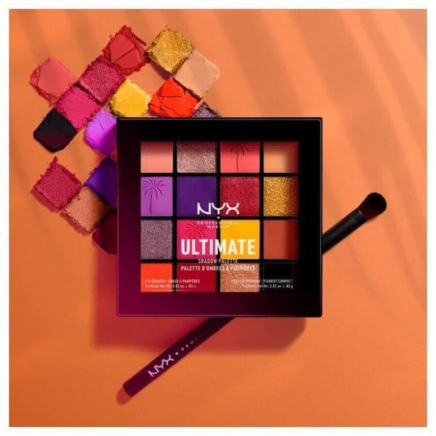 NYX Professional Makeup Ultimate Shadow Palette 16 eyeshadows - Festival 13.28 g