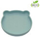 Plato de silicona Bo Jungle con ventosa Oso Azul Pastel