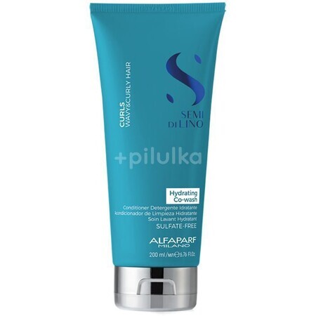 Alfaparf Milano Semi di Lino Semi di Lino Curl Hydrating Co-Wash Sanftes Waschmittel für lockiges und krauses Haar 200 ml