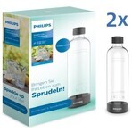 Philips Aquashield Bouteille de gazéification ADD911BK/10 2 pcs