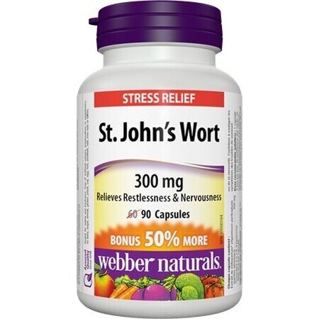 Webber Naturals Johanniskraut 300 mg 90 Kapseln