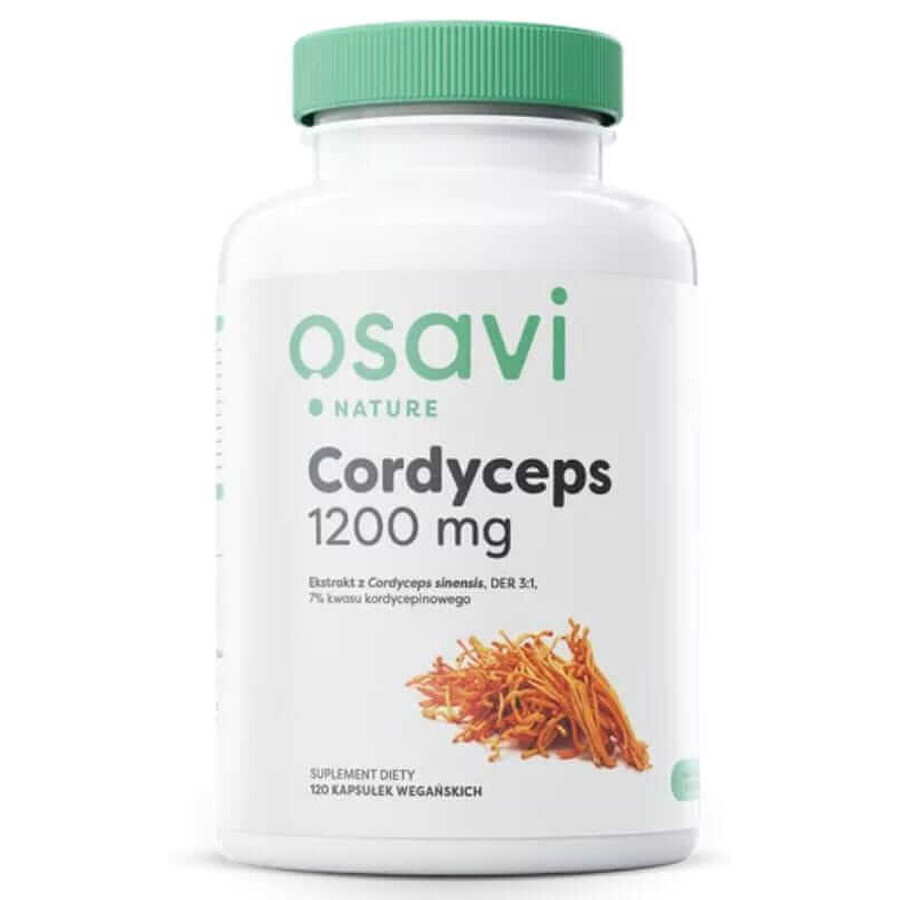 Osavi Cordyceps 1200 mg, 120 cápsulas