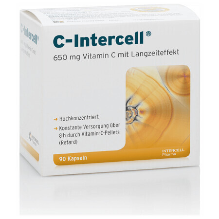 C-Intercell Vitamin C mit verlängerter Wirkstofffreisetzung - 650 mg 90 Kapseln