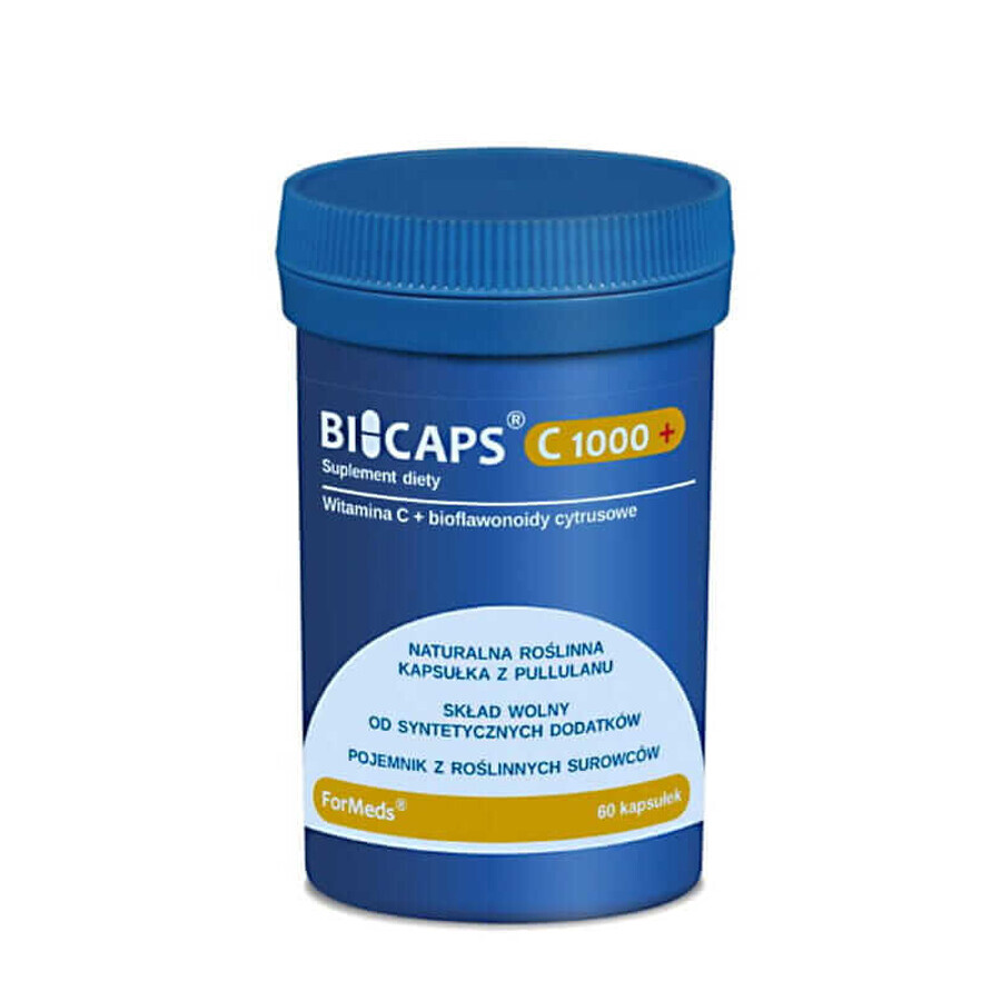 BICAPS Vitamina C 1000+ PLUS vitamina C, 60 cápsulas, Formeds