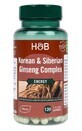 Complejo de ginseng coreano y siberiano (ginseng en 2 formas) 120 c&#225;psulas Holland and Barrett