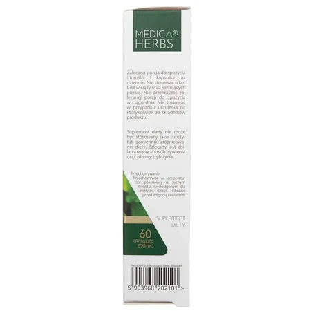 Houttuynia cordata (forma de corazón) 520 mg, 60 cápsulas, Medica Herbs