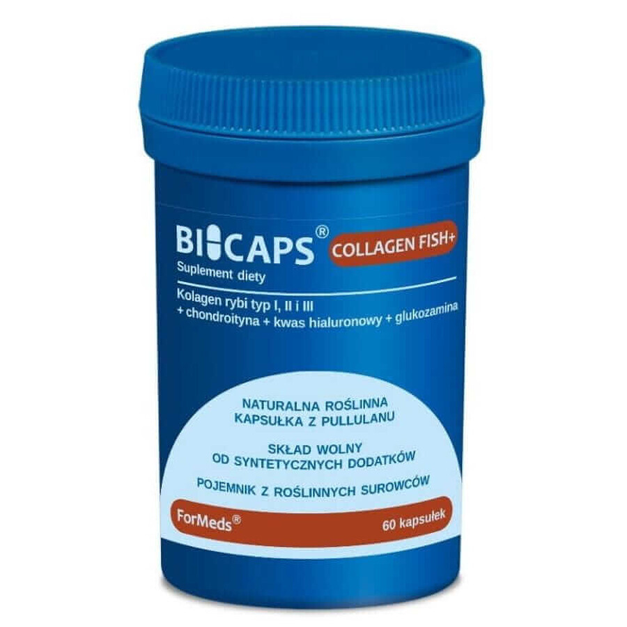 Bicaps Collagen Fish+ (collagène de poisson) 60 capsules Formes