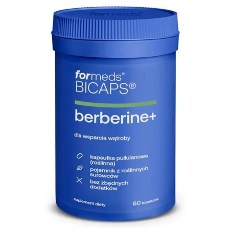 Bicaps Berberina + (berberina hcl, cardo, alcachofas) 60 cápsulas Formuladas