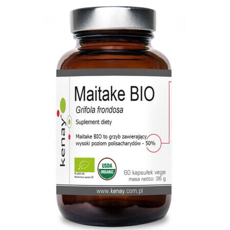 Maitake Grifola de hoja verde 60 cápsulas vegetales Kenay