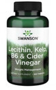 Lecitina, Kelp, B6, vinagre de sidra de manzana 240 comprimidos Swanson