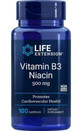 Vitamina B3 Niacina 500mg (100 c&#225;psulas) Niacina Life Extension