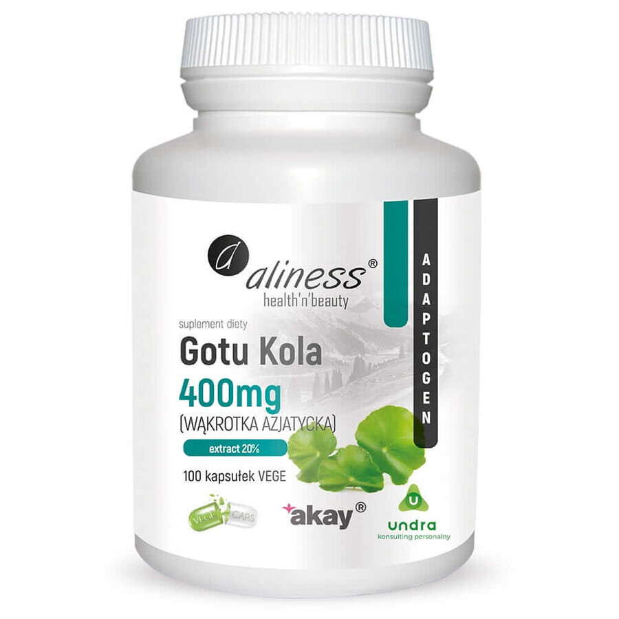 Gotu Kola - Centella Asiática 400 mg (100 cápsulas) Aliness