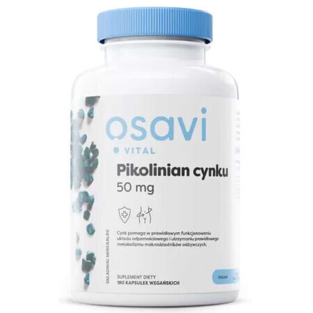 Picolinato de zinc Osavi 50 mg - 180 cápsulas