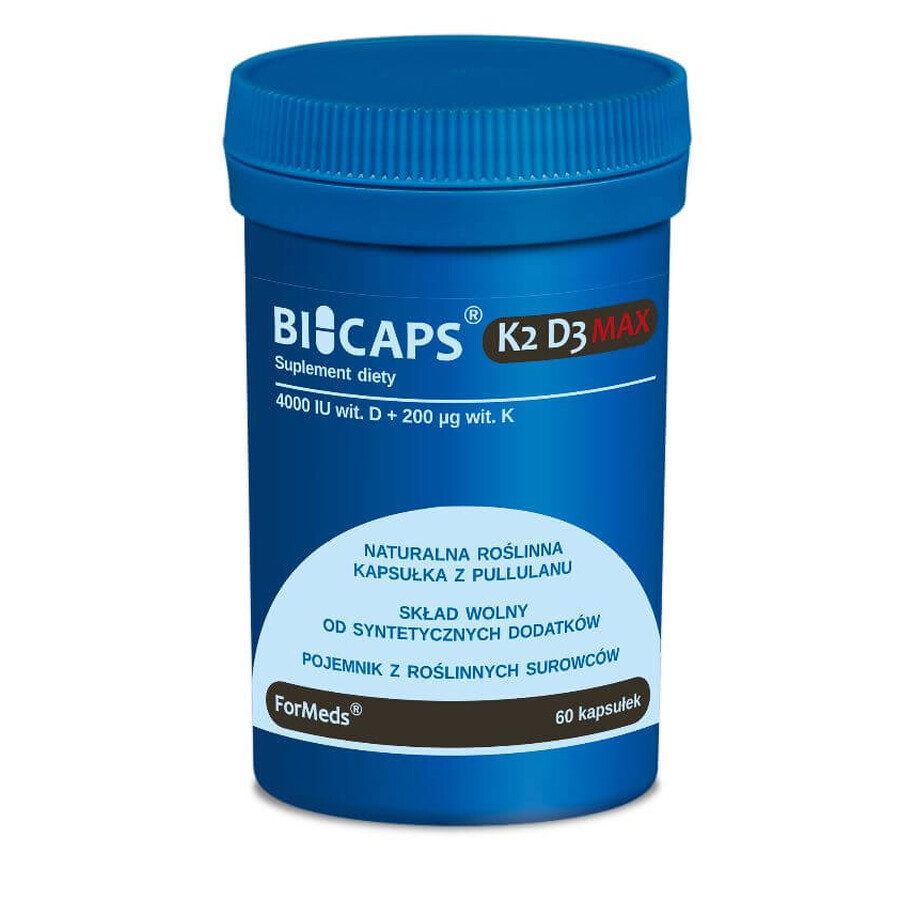 Bicaps K2 D3 Max 60 cápsulas Formeds