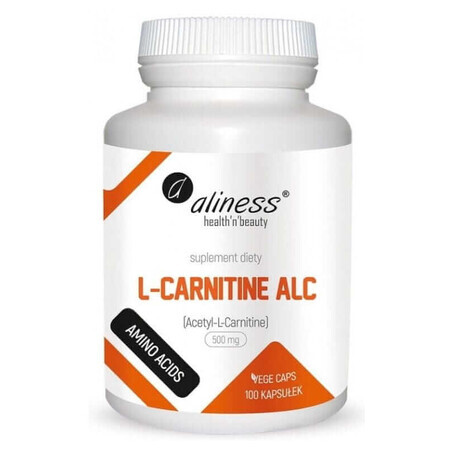 L-carnitina ALC carnitina 500mg 100 cápsulas, Aliness