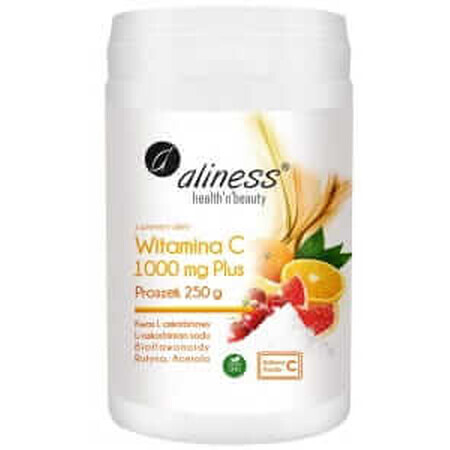 Vitamine C 1000 mg Plus (Bioflavonoïdes, Acérola, Rutine) 250 g Aliness