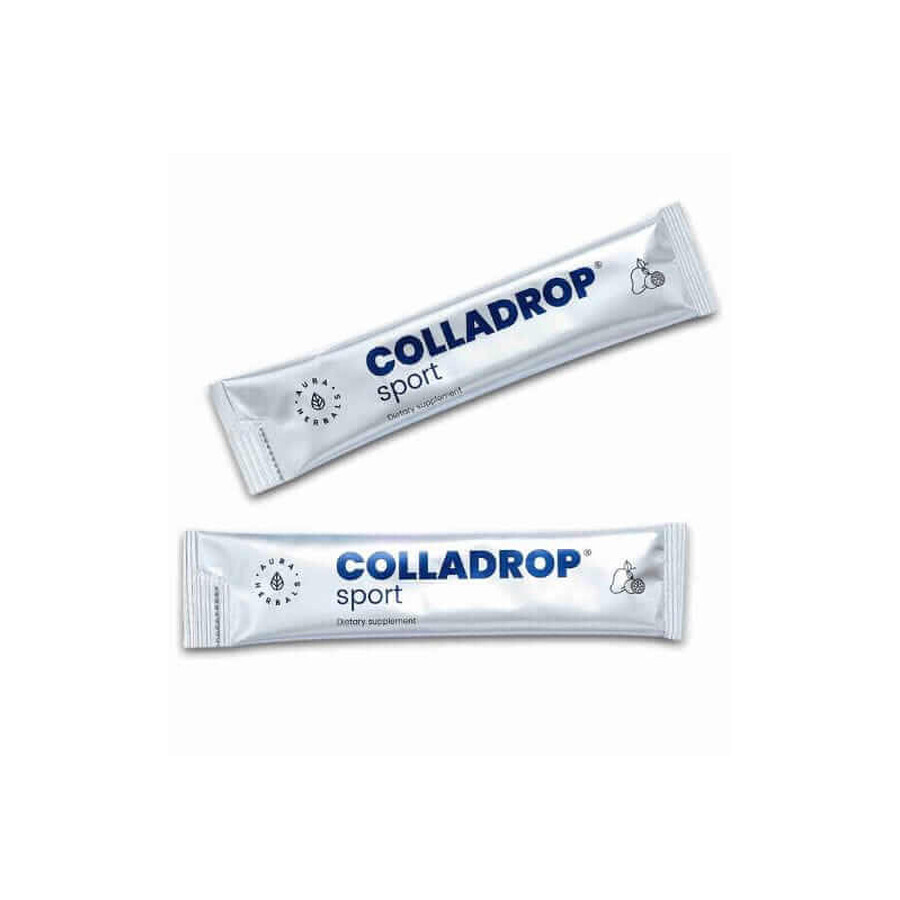 Colladrop Sport 5000 mg marien collageen 30 sachets Aura herbals