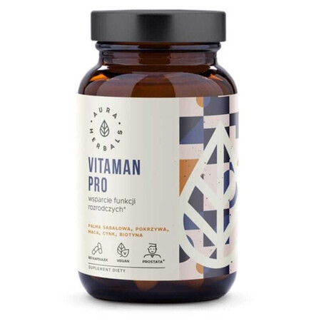 VitaMAN Pro (apoyo a las funciones reproductivas) 60 cápsulas Aura Herbals