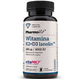 Vitamin K2Mk7 200 mcg + D3 4000 IU (60 caps) Pharmovit Classic