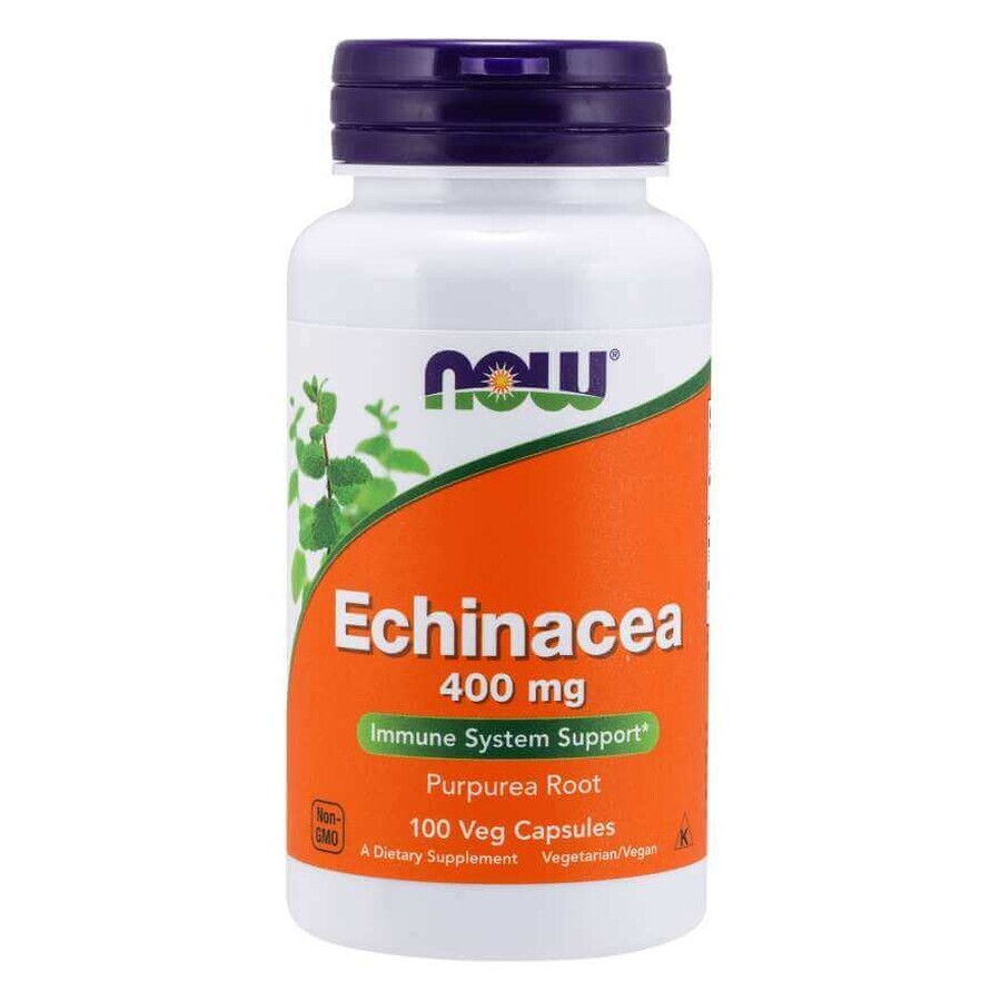 NOW Foods Echinacea (Equinácea) 400mg - 100 cápsulas