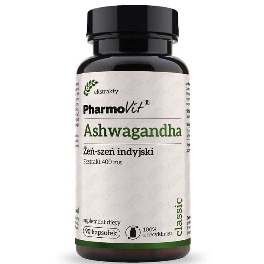 Indian Ashwagandha Ginseng 400 mg (90 capsules) Pharmovit Classic