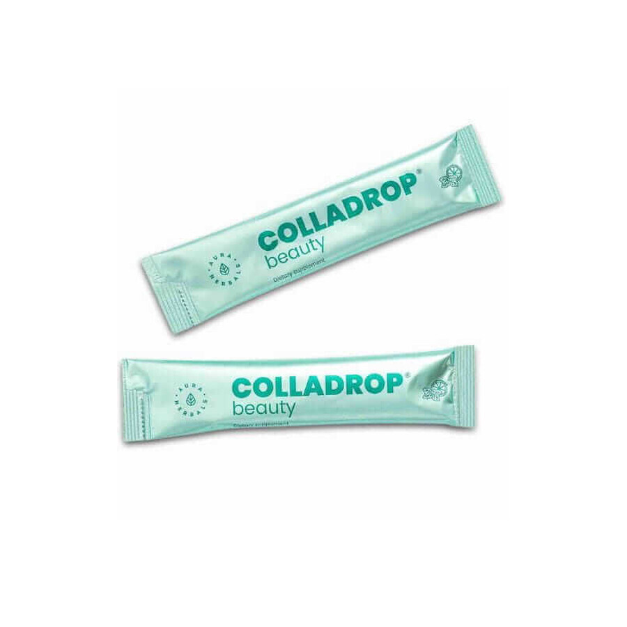 Colladrop Beauty 10000 mg colágeno marino HMG mojito 30 sobres Aura Herbals