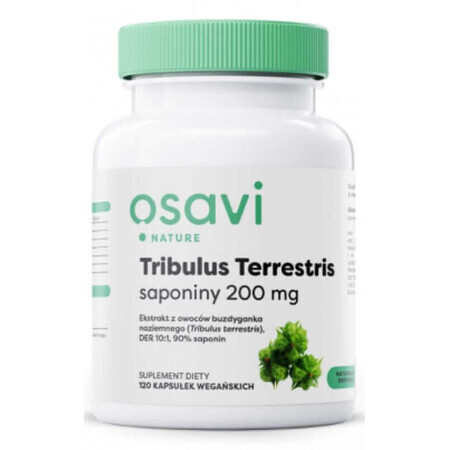 Osavi Tribulus Terrestris, saponinas 200 mg - 120 cápsulas (macis)