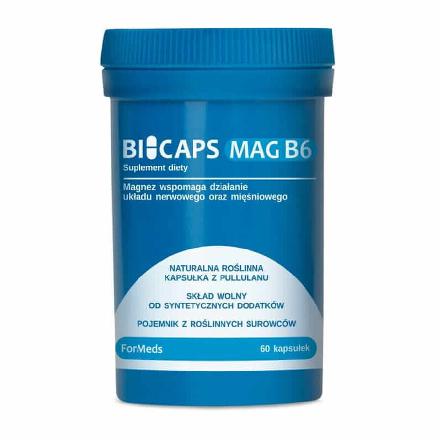 Bicaps Mag B6 Citrato de magnesio 60 cápsulas Formeds