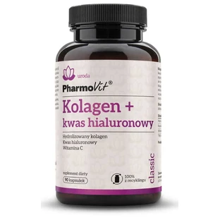 Colágeno + ácido hialurónico 90 cápsulas Pharmovit Classic