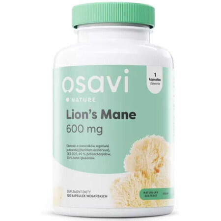 Osavi Löwenmähne (Sonnenhut) 600 mg - 120 vegane Kapseln